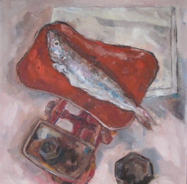 Fish on Shop Scales
