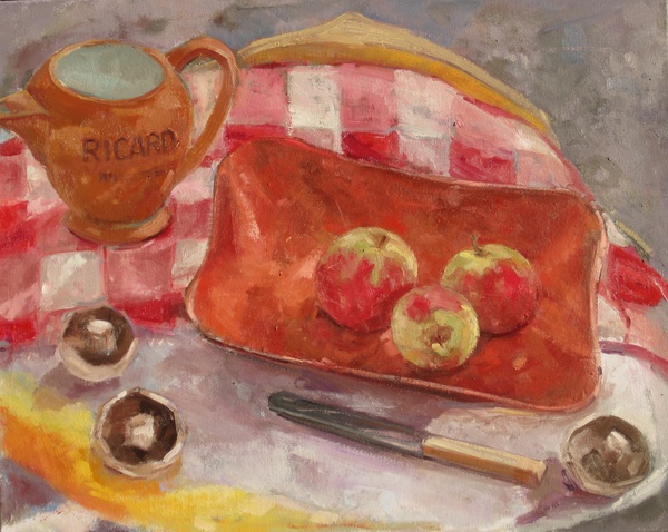 Red Checks and apples