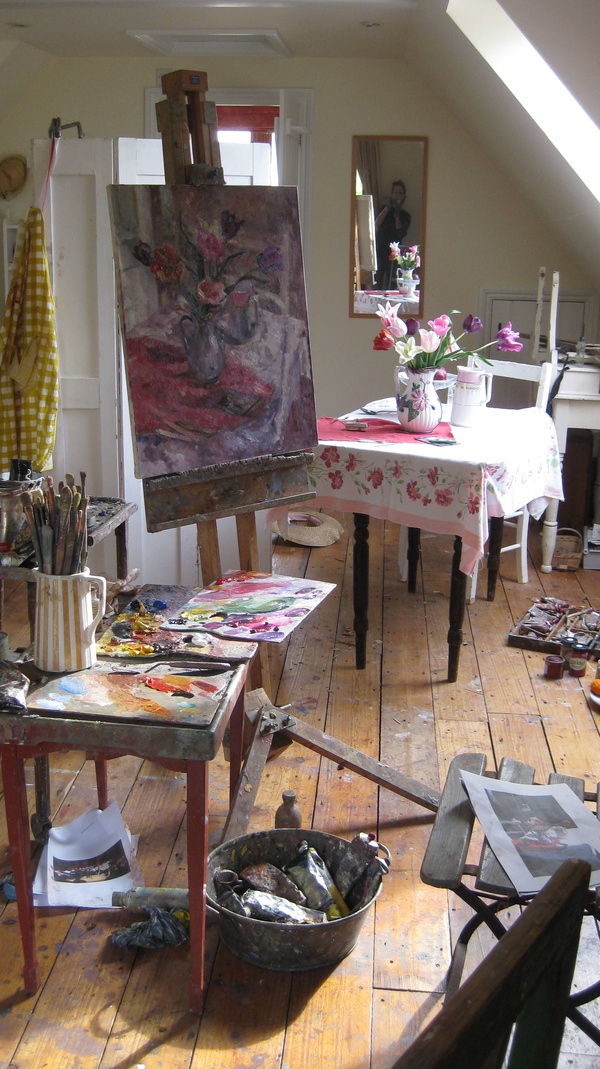 Tulips in the Studio