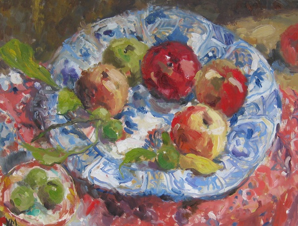 Green Walnuts and Garden Apples